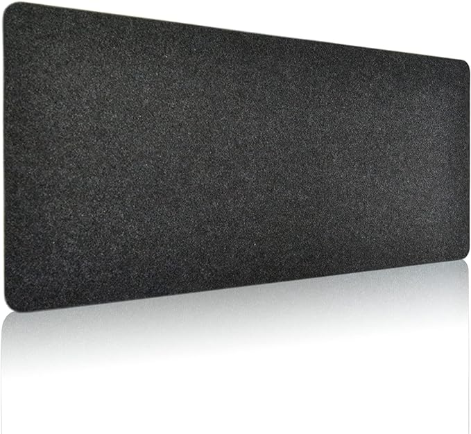 DAWNTREES Non-Slip Felt Desk Mat,36 x 16 Inches Large Desk Pad Protector | Office Computer Desk Mat for Full Keyboard and Mouse Pad,Dark Grey