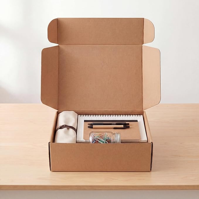 PHAREGE 12x10x4 Inch Shipping Boxes 15 Pack Brown, Tab Lock Tuck Top Mailer Boxes for Packaging Small Business, Cardboard Gift Boxes for Wrapping Mailing Present