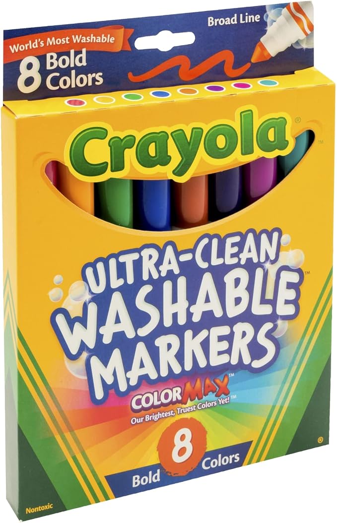 Crayola 8 Ct Bold Broad-Line Washable Markers