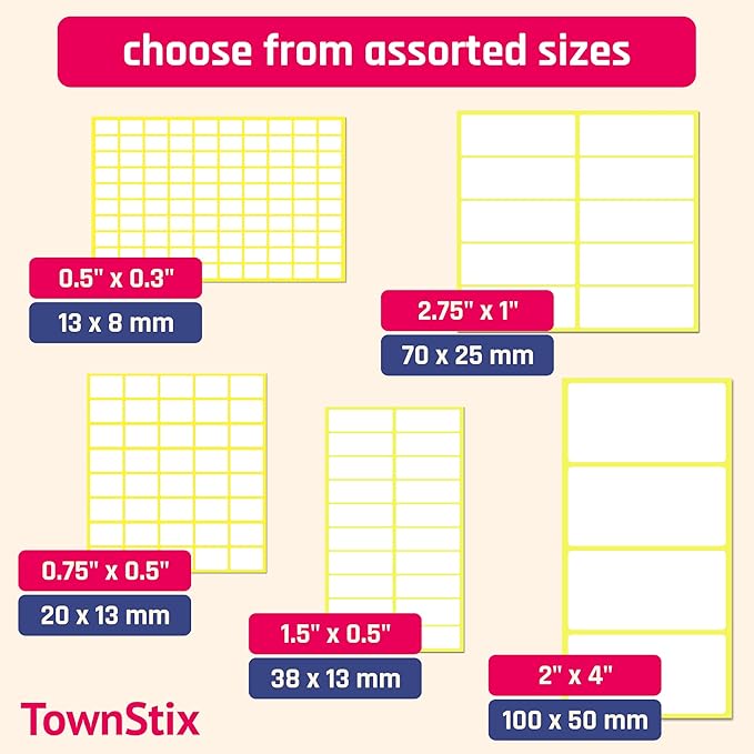 100 Pieces, 3" x 1.5" - Labels Stickers for Storage Bins, Organizing, Moving Boxes - Matte White