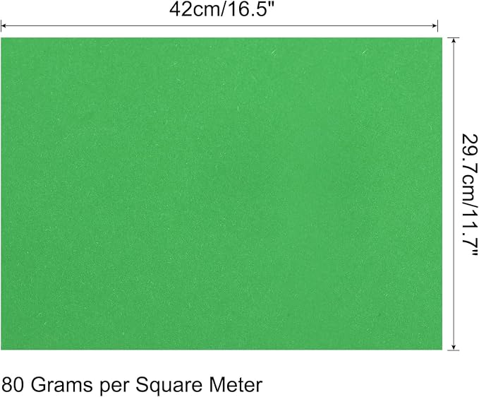 MECCANIXITY 50 Sheets Colored Copy Paper 16.5 x 11.7 Inch Printer Paper 80gsm Dark Green for Office Printing, Document Copying, Invitations, Forms, Art Projects