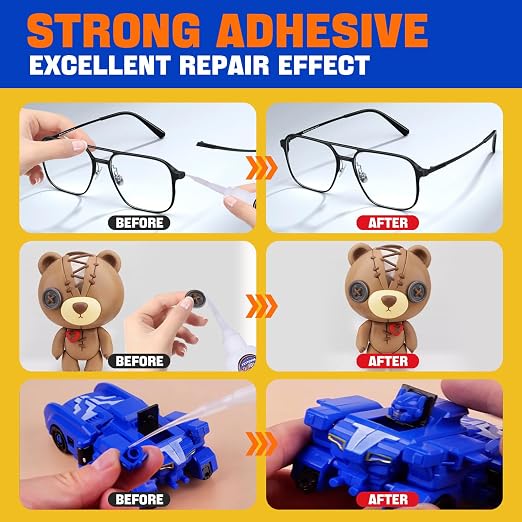 3D Printer Glue Super Plastic Glue 30 g, Super Glue for Plastic, Strong Fast Drying Clear Heavy Duty Waterproof Adhesive for Toys, Miniatures, Model, Acrylic, PVC, PLA, ABS,PETG,TPU