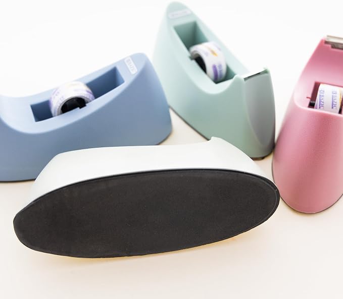 BAZIC Products Desktop Tape Dispenser with Refill, 1 in Core, 12-Case | one 3/4 in x 250 in tape refill, available in assorted colors