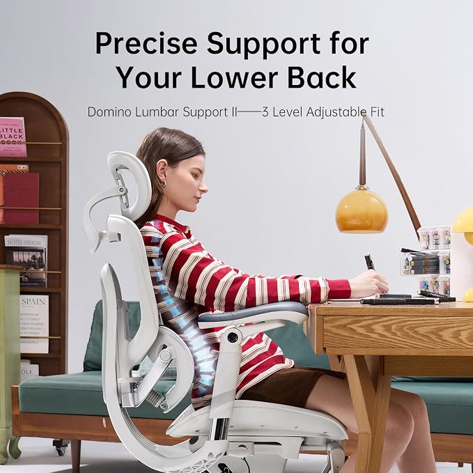SIHOO Doro C300 Pro V2 Ergonomic Office Chair, Full-Body Adaptive Support | 8D Armrests & Breathable Mesh, Comfy High Back Computer Desk Chair for Long Hours, 135° Recline, Black
