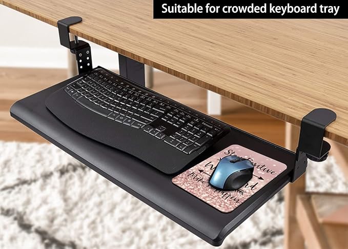 Audimi Small Mouse Pad 6 x 8 Inch, Mini Mouse Pad Thick for Laptop Wireless Mouse Home Office Travel, Portable & Washable (Stay Positive)
