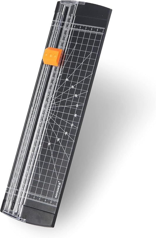 Rayson RC4000BK Paper Cutter Trimmer, A4 Size (12 inch) Paper Cutter for Cutting Coupon, Craft Paper or Photos (Black)
