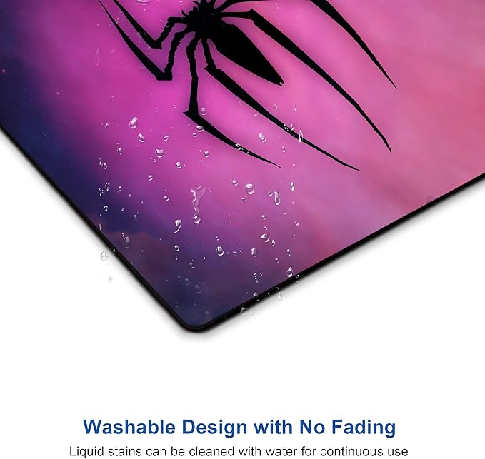 Spider Mouse pad Small Computer Mouse pad with Personalized Galaxy Spider Design Office Non-Slip Rubber Mouse mat