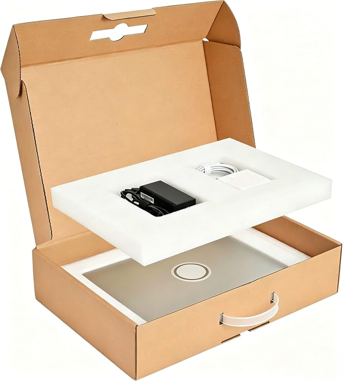 Laptops Box Great for Laptop Shipping | Laptop Boxes with Protection Foam and Carrying Handle Cardboard Secure Mailers Computer Return Box Great for Laptop Shipping