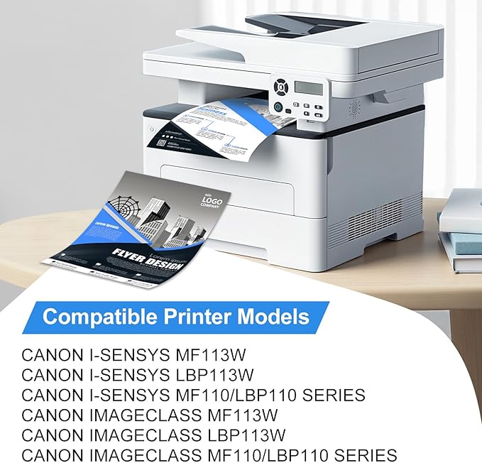 047 Black Toner Cartridge Replacement for Canon 047 Toner Cartridge for Canon ImageCLASS LBP113W MF113W MF110/LBP110 Series, i-SENSYS LBP113W MF113W MF110/LBP110 Series Printers (1 Pack)