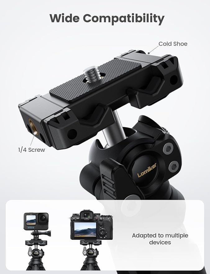 Lamicall Tripod for iPhone with Wireless Remote 8-Strand Aluminum Core | Flexible Silicone Legs, Heavy-Duty Phone Stand with 1/4'' Screw & Cold Shoe for iPhone Pocket 3/4 Samsung GoPro DSLR Camera