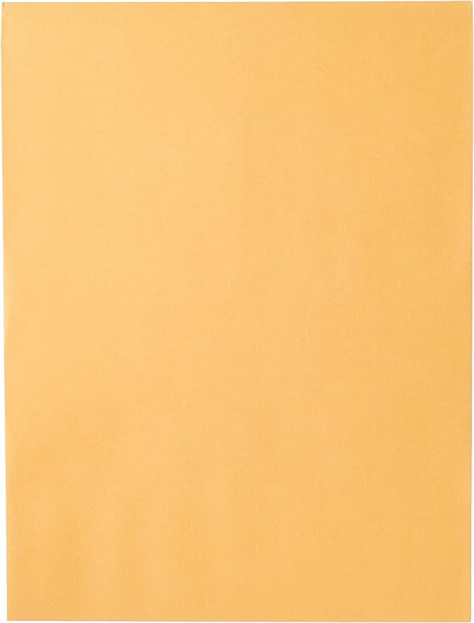 Mead Letter Size Mailing Envelopes, Clasp Closure, All-Purpose 32-lb Paper, 9" X 12", Brown Manila Kraft Envelope, 100 per Pack (CO790)