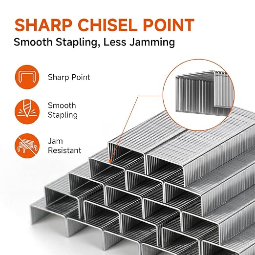 Eagle No. 10 Mini Staples for #10 Staplers, 3,000 Count | 3/16 in leg, steel wire, fastens 2-20 sheets; 3 boxes of 1,000, smaller than standard 1/4 in staples, silver