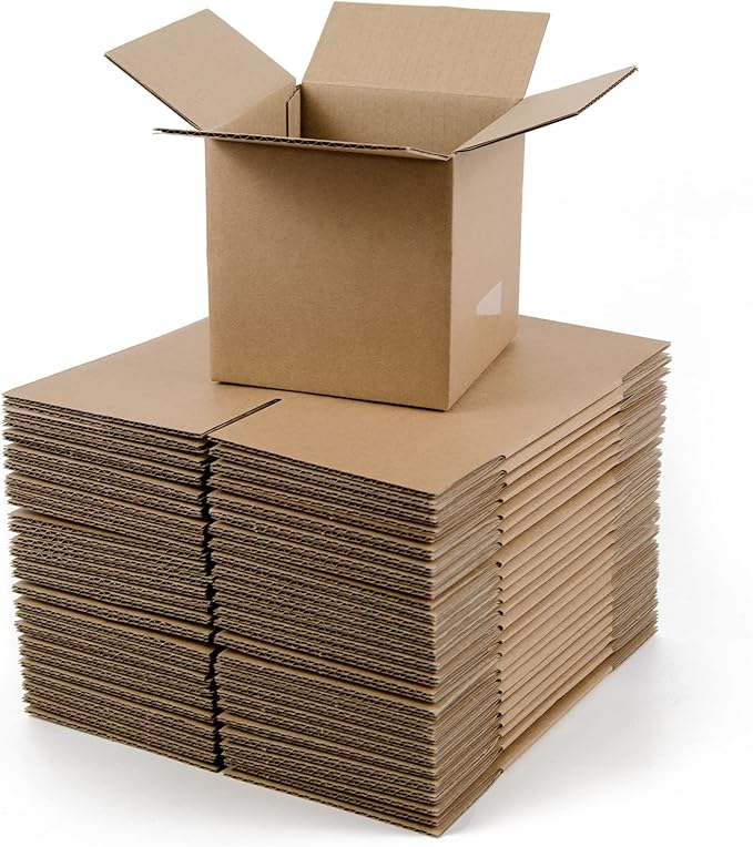 Shipping Boxes 5x5x5 Inches Small Corrugated Cardboard Boxes, 25 Pack