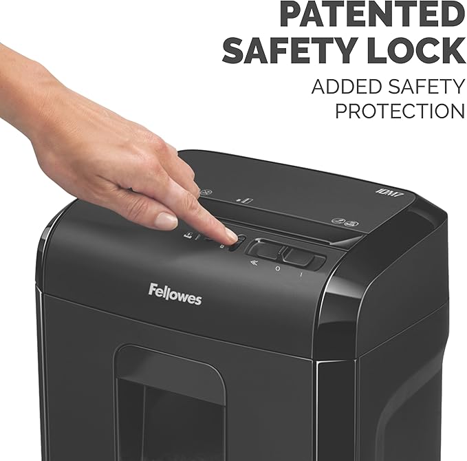 Fellowes 10M7 10-Sheet Powershred Micro-Cut Deskside Paper Shredder