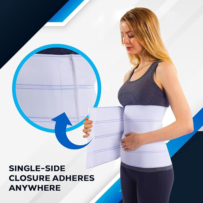 NYOrtho Abdominal Binder Lower Waist Support Belt - Compression Wrap for Men and Women MADE IN USA