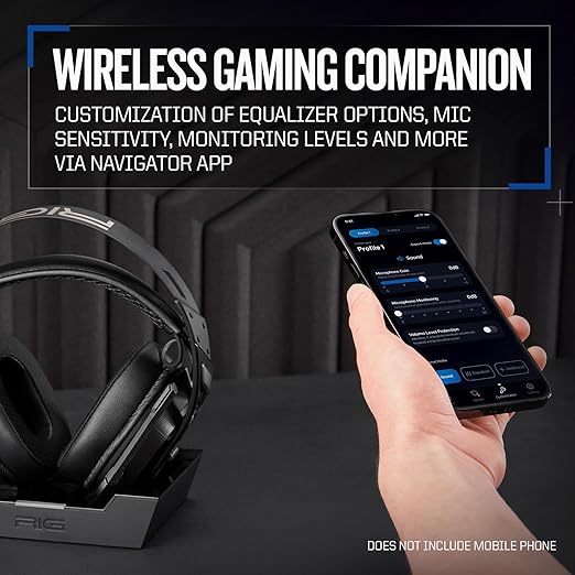 RIG 900 MAX HS Multi-Platform Dual Wireless Gaming Headset with Bluetooth Officially Licensed for PlayStation PS5, PS4 - Compatible with PC, Switch, Steam Deck, Android, iPhone - Charging Base