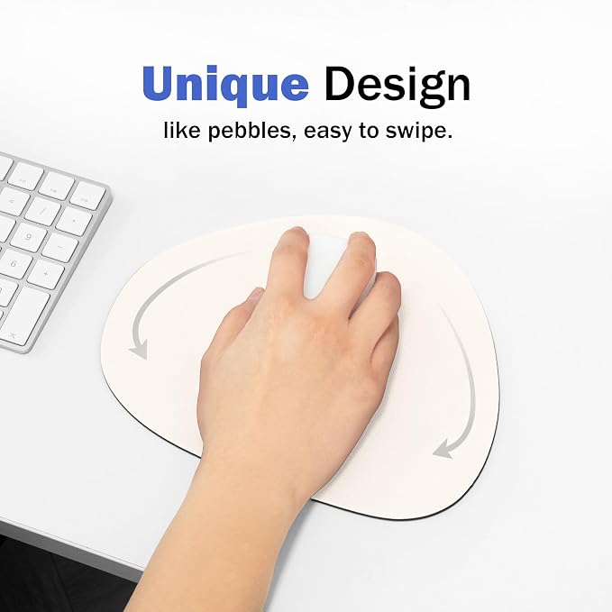 Mouse pad, Non-Slip Washable Waterproof Computer Mouse pad (Vanilla Cream)