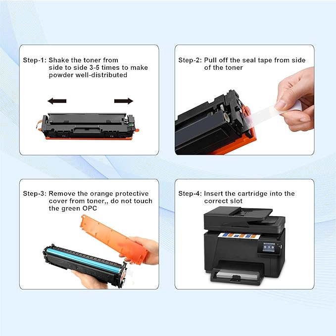 OFFICE-COLOR Replacement for HP 130A Toner Cartridges Set Works with HP Color LaserJet pro MFP M177fw,M176n Printer Ink (Black,Cyan, Magenta, Yellow 4 Pack)