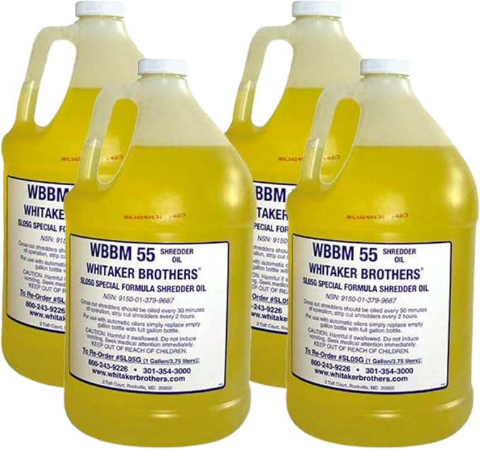 Gallon Kit for Auto Oiler Paper Shredders | 4 Gallons of Shredder Oil (Screw-on Bracket)