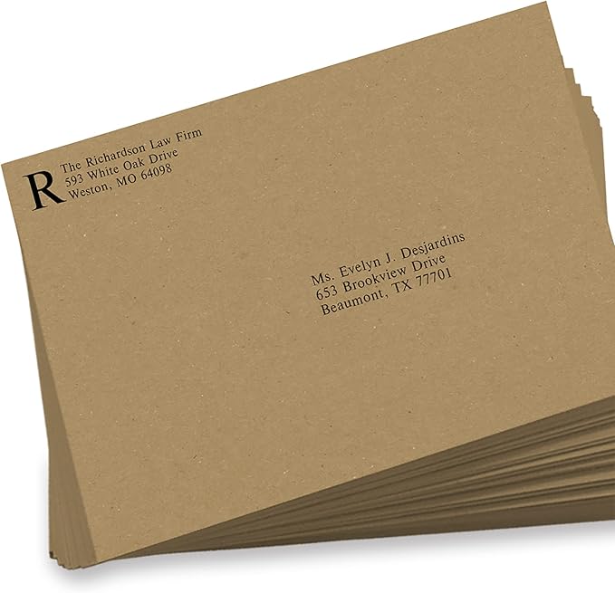 LUXPaper 9 x 12 Open End Envelopes | Peel & Press | Grocery Bag Brown | 70lb. Text | 250 Qty