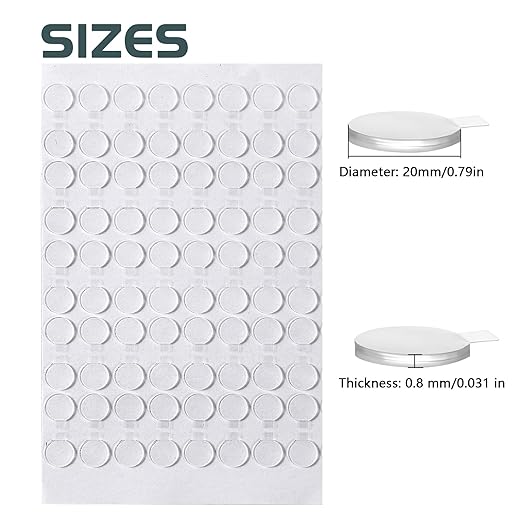 Adhesive Stick dots Two-Sided Sided Mounting Putty Stick Tack for Wall Hanging Crafts Balloons Festival Party Decorations,Clean Removable(0.79"*0.79"-600)