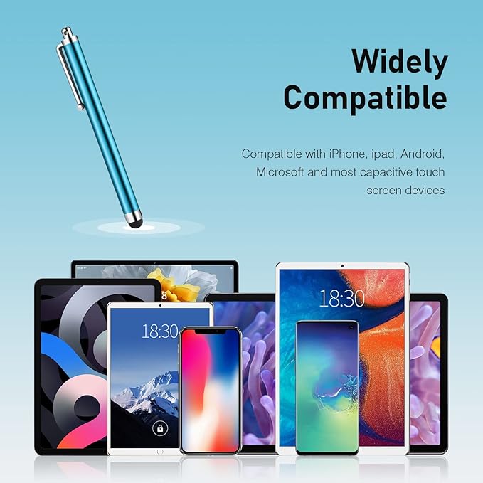 Stylus Pens for Touch Screens, Abiarst High Precision Universal Stylus for iPad iPhone Tablets Samsung Galaxy All Capacitive Touch Screens (20-Pack)
