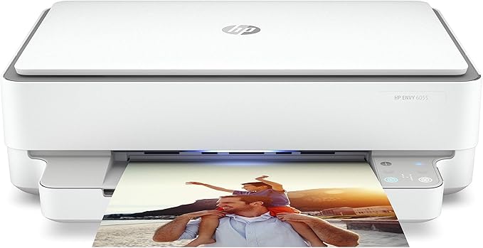 HP Envy 6055 Wireless All-in-One Printer | Mobile Print, Scan & Copy (5SE16A) (Renewed Premium)