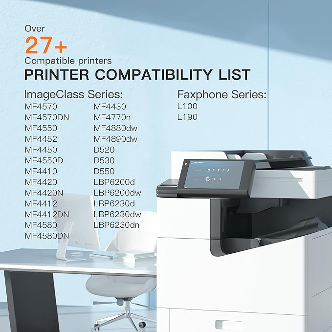 E-Z Ink Compatible Toner Cartridge Replacement for Canon 126 128 Black Toner Cartridge CRG-126 CRG-128 CRG128 for Imageclass D530 L100 L190 LBP6230DW LBP6230 MF4890DW MF4770N MF4880DW (2 Pack)