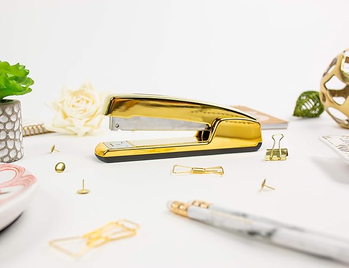 Bostitch Office Professional Metal Executive Stapler, 20 Sheet Capacity, Gold Chrome (B5000-GOLD) | (Pack of 6)