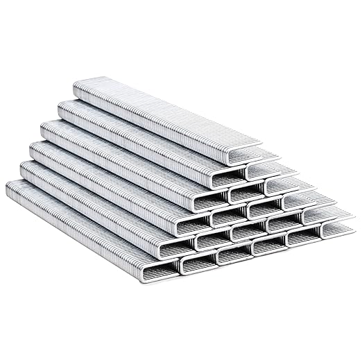 meite 18 Gauge 1/4-Inch Narrow Crown Staples, 1/2-Inch Length Heavy Duty Galvanized Upholstery Staples for Electric or Pneumatic Narrow Crown Staple Guns (8,000 PCS)