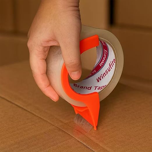 Heavy Duty Packing Tape for Shipping, Scotch Tape,Total 390Y, 1.88 inch x 65 Yards,6 Pack Clear Packing Tape, Scotch Packaging Tape with Dispenser
