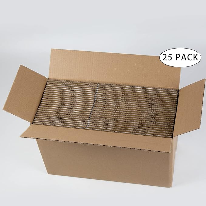 White Shipping Boxes 9x6x4 Inches Small Corrugated Cardboard Boxes, 25 Pack