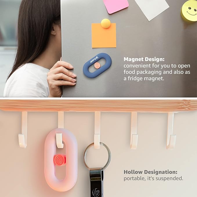 Ceramic Box Cutter, Box Cutter Retractable, Package Opener Box Opener, Safety, Magnetic, Mini, Cute, Pink, Small for Daily Online Shopping/Kitchen/Office/Beauty Gift Unpacking