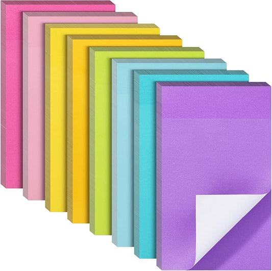 Mr. Pen- Sticky Notes, 3”x5”, 8 Pads, 640 Sheets, Colorful Large Sticky Notes, Stocky Notes for Bible Journaling