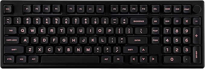 EPOMAKER Galaxy100 QMK/VIA Wireless Gaming Keyboard, Aluminum Shell, BT/2.4Ghz/USB-C, Pre-Lubed Hot-Swappable Linear Switches, NKRO, RGB Backlit (Black, Wisteria Linear Switch)