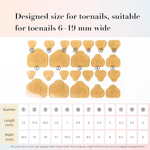 Sun&Beam Nails Adhesive Tabs 25 Sheets for Press On False Nail Tip Gel Glue Double Sided Tape Stickers Waterproof Transparent Strong Sticky (for Foot 25 Sheets)