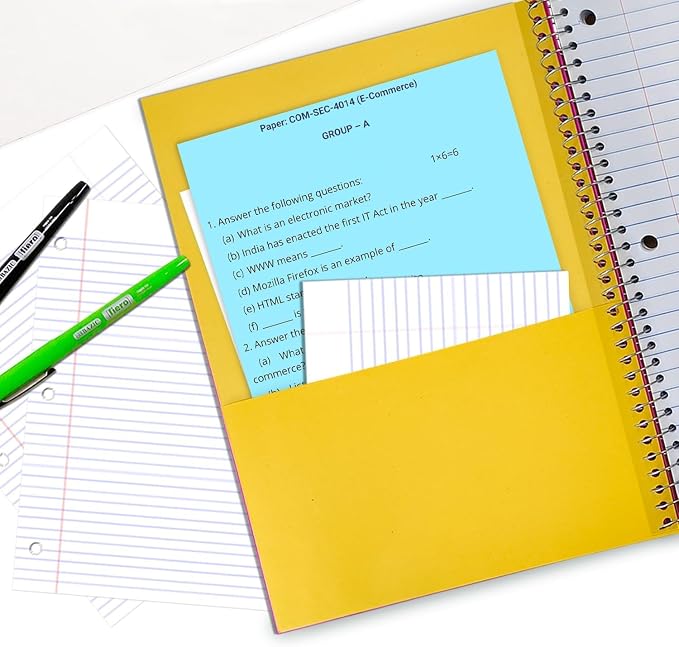 1000 Packs (Pallet), Spiral Notebook, 5 Subject College Ruled Bulk | Spiral Notebook Bulk, 150 Sheets (300 pages), 8 x 10-1/2", Pallet of Notebooks, Spiral Notebooks for School, 4-7 Days Transit