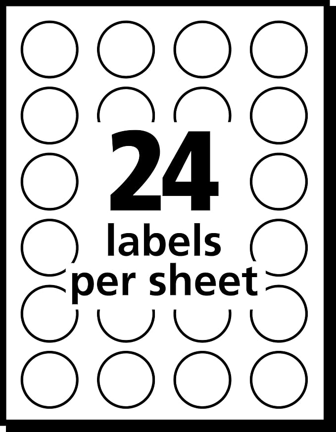 Avery® Removable Color-Coding Labels, Removable Adhesive, Assorted Colors, 3/4" Diameter, 1,008 Labels (5472)
