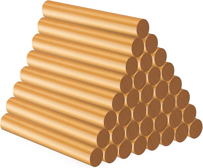 ENPOINT Metallic Gold Hot Glue Sticks Full Size, 36 Pcs 4" Long x 0.43" Dia Hot Melt Glue Sticks Colored, High and Low Temp Adhesive Glue Sticks for Sealing Wax Stamp, Crafting, DIY, Decoration