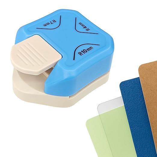 3-in-1 Paper Corner Rounder, Compact and Durable for 4mm, 7mm, 10mm, Round Corners Cutter Ideal for Card Making,Photo Cutter,Scrapbooking and DIY Projects