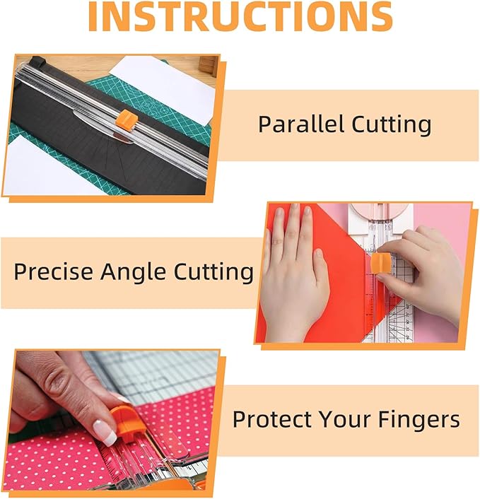 157400-1001 TripleTrack Blade Replacement for Fiskars Paper Trimmer, 2 Pack Portable Paper Cutter Style I High Profile Blades for Portable Craft Paper Cutter Trimmer