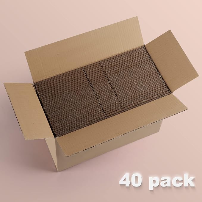 Edenseelake 40 Pack 7x5x5 inches Shipping Boxes Small Cardboard Boxes, Brown