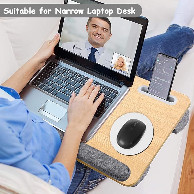 Dapesuom Small Mouse Pad, 6 x 6 Inch Thick Rubber Premium-Textured Non-Slip Portable & Washable Round Mini Mouse Mat for Women Wireless Laptops Keyboard Tray Gaming Work Computer Travel, Space Gray