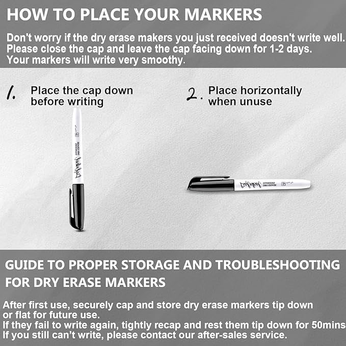 Dry Erase Markers with Fine Tip, Bulk Pack of 144 with Black, Whiteboard Markers Bulk with Low Odor, Office Supplies for School Office or Home