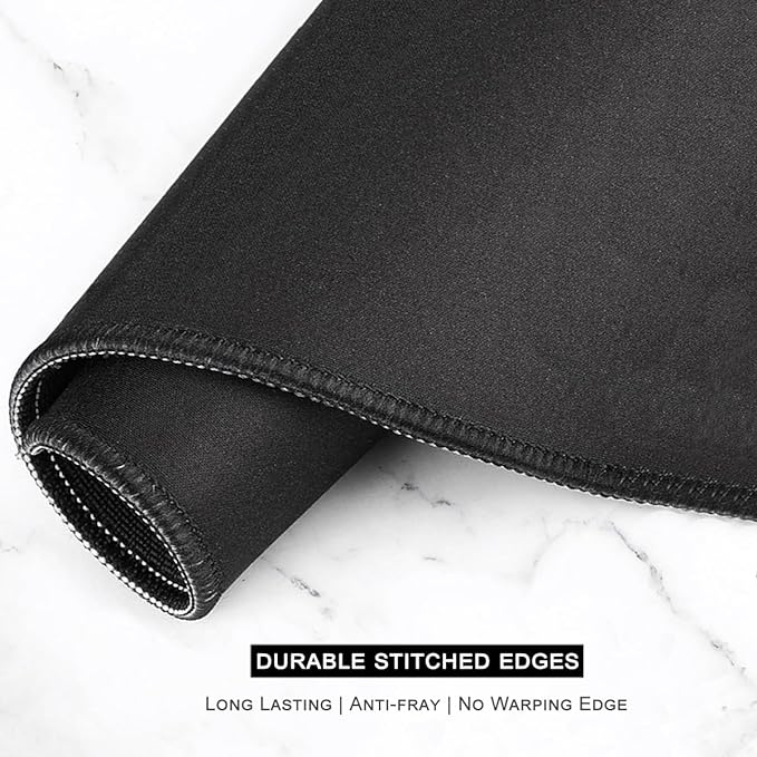 Auhoahsil Large Mouse Pad, XXL Desk Pad, Extened Mousepad 31.5" x 11.8", Non-Slip Rubber Base, Stitched Edges, Superior Surface, Gaming Keyboard Mat, Waterproof Desk Pad, Desert Leaves
