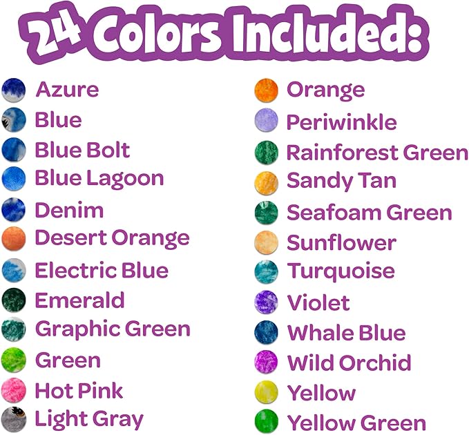 Crayola Scribble Scrubbie Pets Marker Refill & Expansion Set - 24 Washable Markers for Kids, Easter Basket Stuffers for Kids, Gifts for Girls & Boys [Amazon Exclusive]