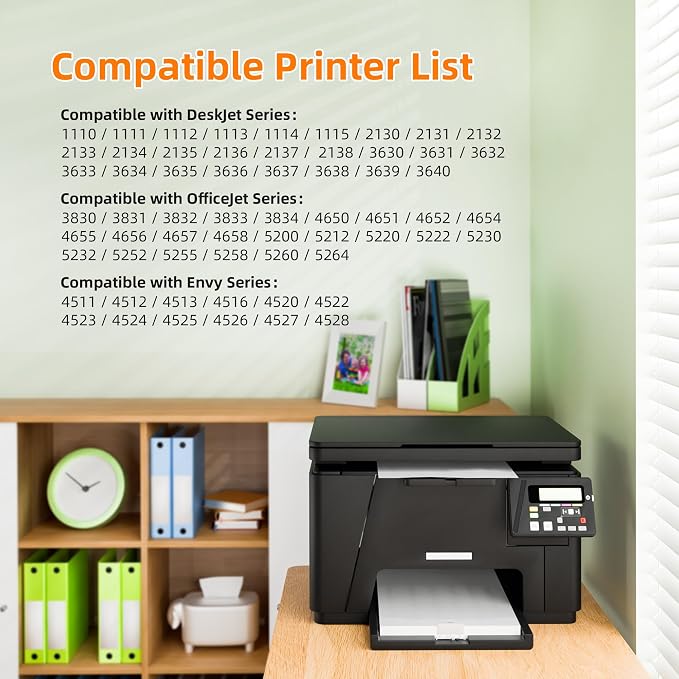 63XL Ink Cartridges Black and Color (2-Pack) for HP Ink 63 XL B7RT2AN | High Yield for HP 63XL Ink Cartridge Combo Pack Work With HP DeskJet 3634 3637 3639 ENVY 4510 4520 OfficeJet 3830 3833 5255