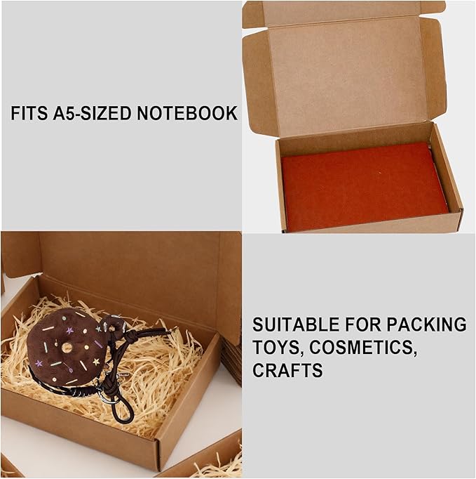 9x6x2 inch Shipping Boxes 20-Pack, Brown Corrugated Cardboard Boxes for Shipping, Mailing & Packaging Gifts, Books, DIY Crafts, Ecommerce & Small Business
