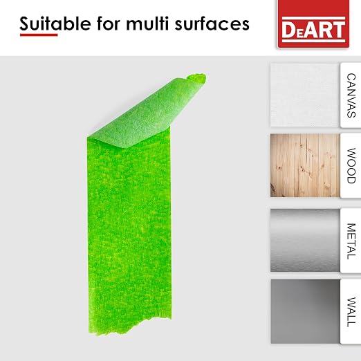 DEART Colored Masking Painters Labeling Tape Masking Tape 1 inch Color Painter Tapes for Arts & Crafts Labeling or Coding, Art Supplies Color Tape Rolls, Colorful Craft Tapes