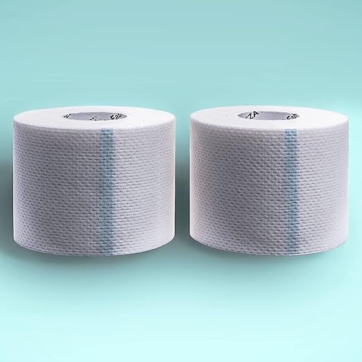 Areza Medical Surgical Tape - Porous Skin Soft Fabric Cloth Adhesive Tape - Fabripore - 2" x 10 yds. (5 cm x 9 m) - 2 Rolls per Box - 60 Boxes (Total of 120 Rolls)